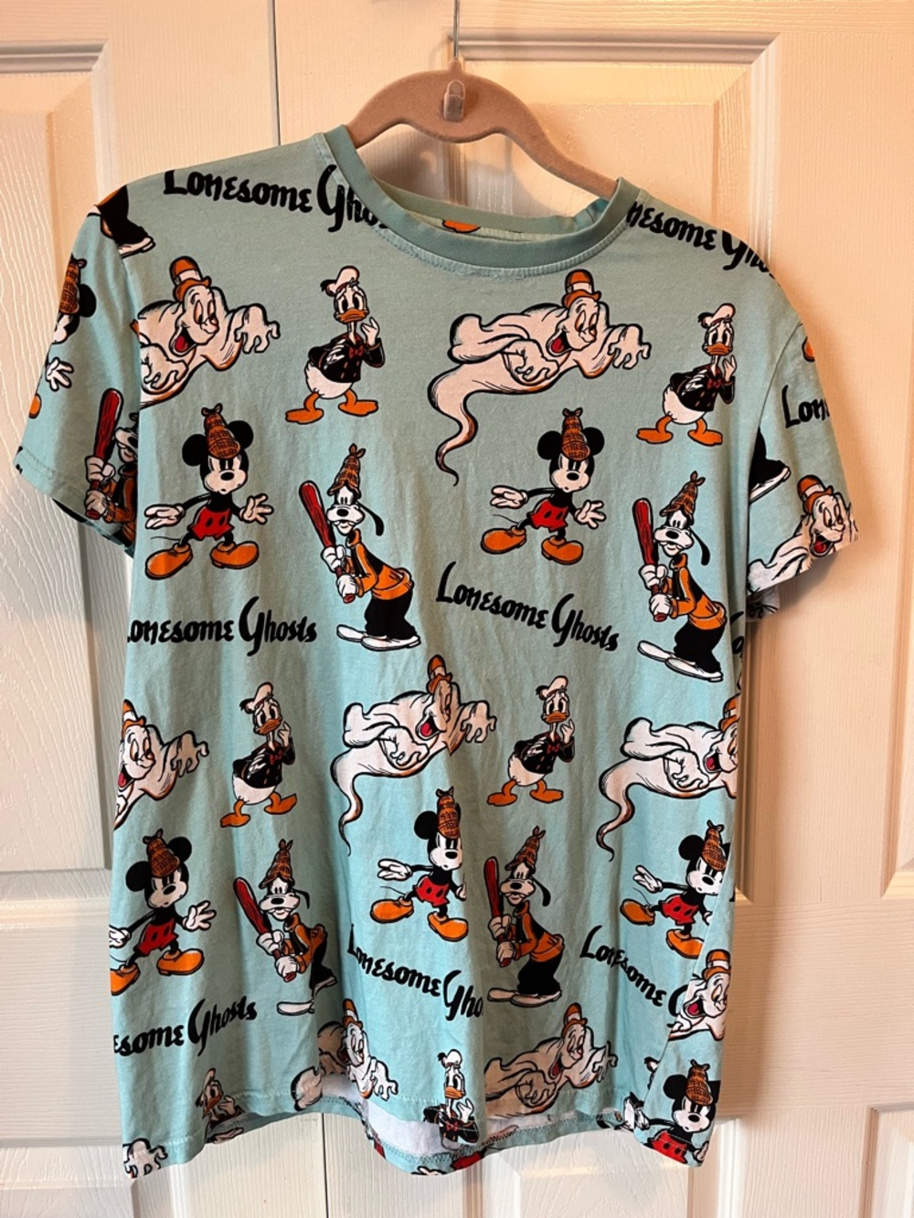 Cakeworthy x Disney 100 Lonesome Ghosts AOP T-Shirt - Blue - Medium Unisex